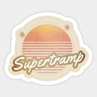 supertramp ll retro moon Sticker